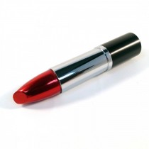 USB-stick lippenstift zilver / rood (8GB)