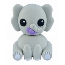 USB-stick schattige olifant - Baby met Speen Lila Fiep - 8 GB Flash Drive - Memory Stick Data Opslag - Grijs