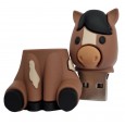 Paard USB-stick 16GB - Bruin