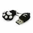 USB-stick Kattenpootje Zwart / wit 8GB