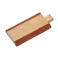 USB stick 2 kleuren hout schuif-draaimodel (8GB)