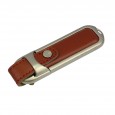 USB-stick echt leer bruin (16GB)