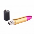 USB-stick lippenstift goud / roze (8GB)