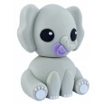 USB-stick schattige olifant - Baby met Speen Lila Fiep - 16 GB Flash Drive - Memory Stick Data Opslag - Grijs