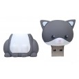 USB-stick lief poesje katje - 8 GB Flash Drive - Grijs Wit